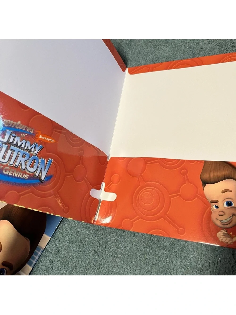 Vintage 2003 Y2K Jimmy Neutron Nickelodeon Bundle School Paper Folders